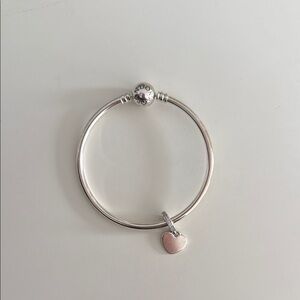 Silver Heart Charm Bracelet